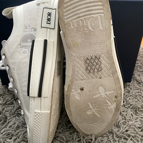 Dior low top sneaker- white Dior oblique canvas - Picture 7 of 8